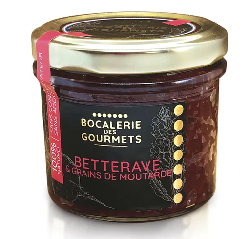 Bocalerie des Gourmets                               
Tartinable de légume Betterave & grains de moutarde