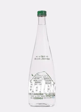 Volvic 75 ml -Bouteille verre-