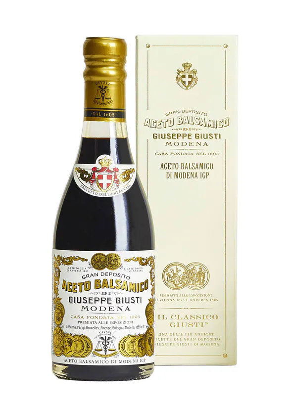 [1293] Giusti - Vinaigre Balsamique de Modène IGP 2 Médailles d'Or - Champagnotta 250ml