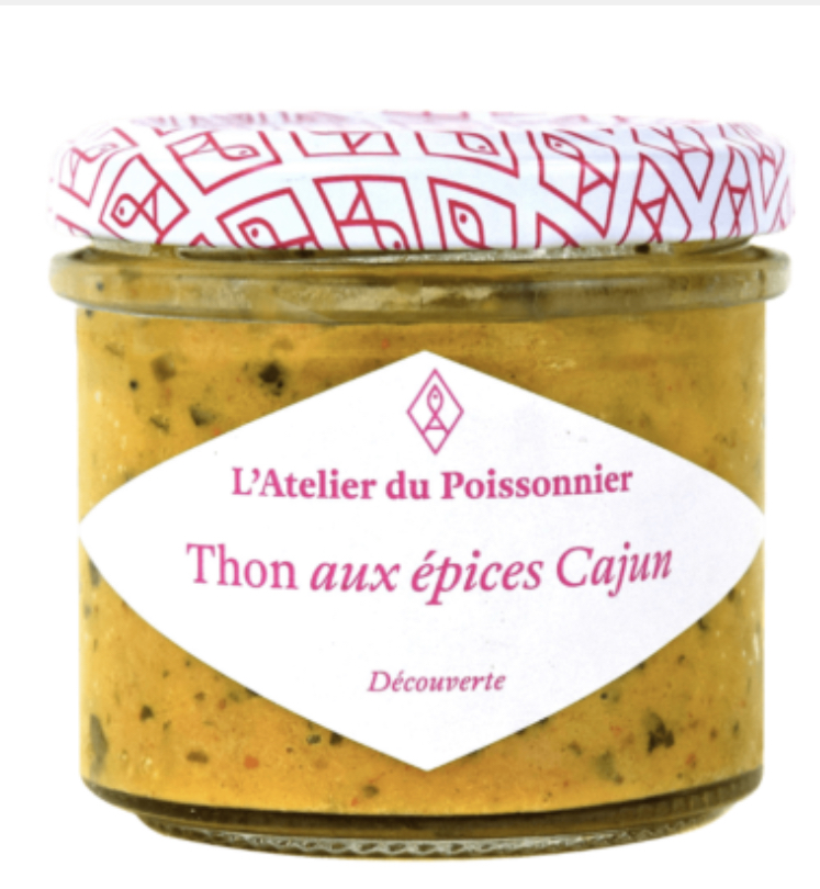 [3029] L'Atelier du Poissonnier - Rillettes de Thon Albacore aux épices cajun- ( découverte) 90g                              