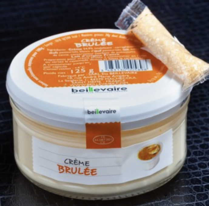 Crème brûlée Beillevaire 125gr