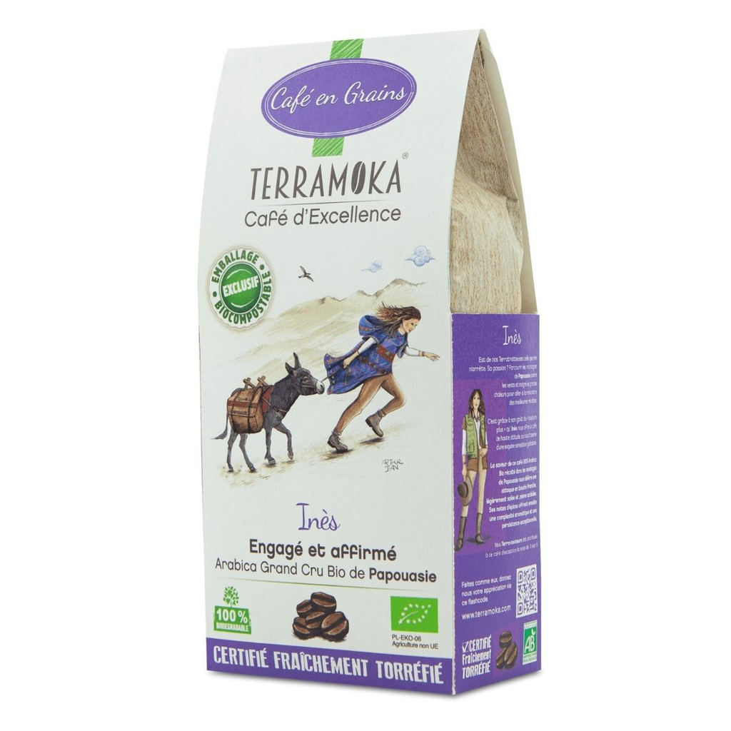  Cafe bio en grains 200g - ines Terramoka