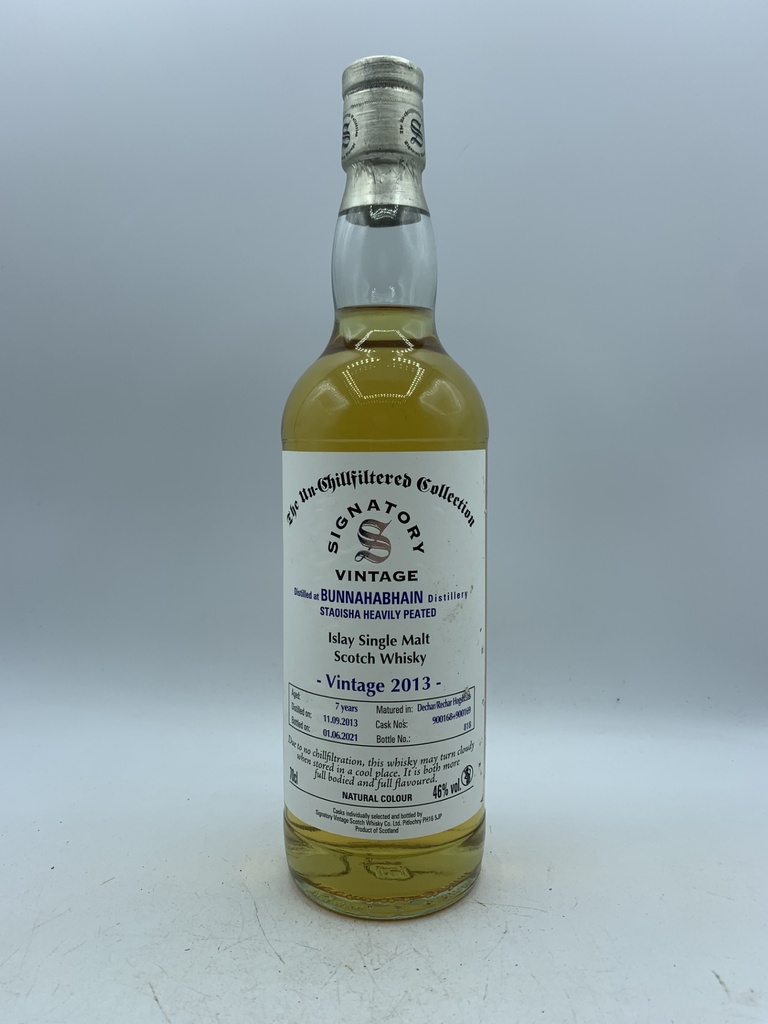 Whisky Islay Single Malt Signatory 2013